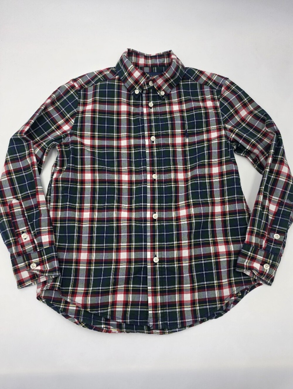 Ralph Lauren boys' winter plaid button down shirt size 6